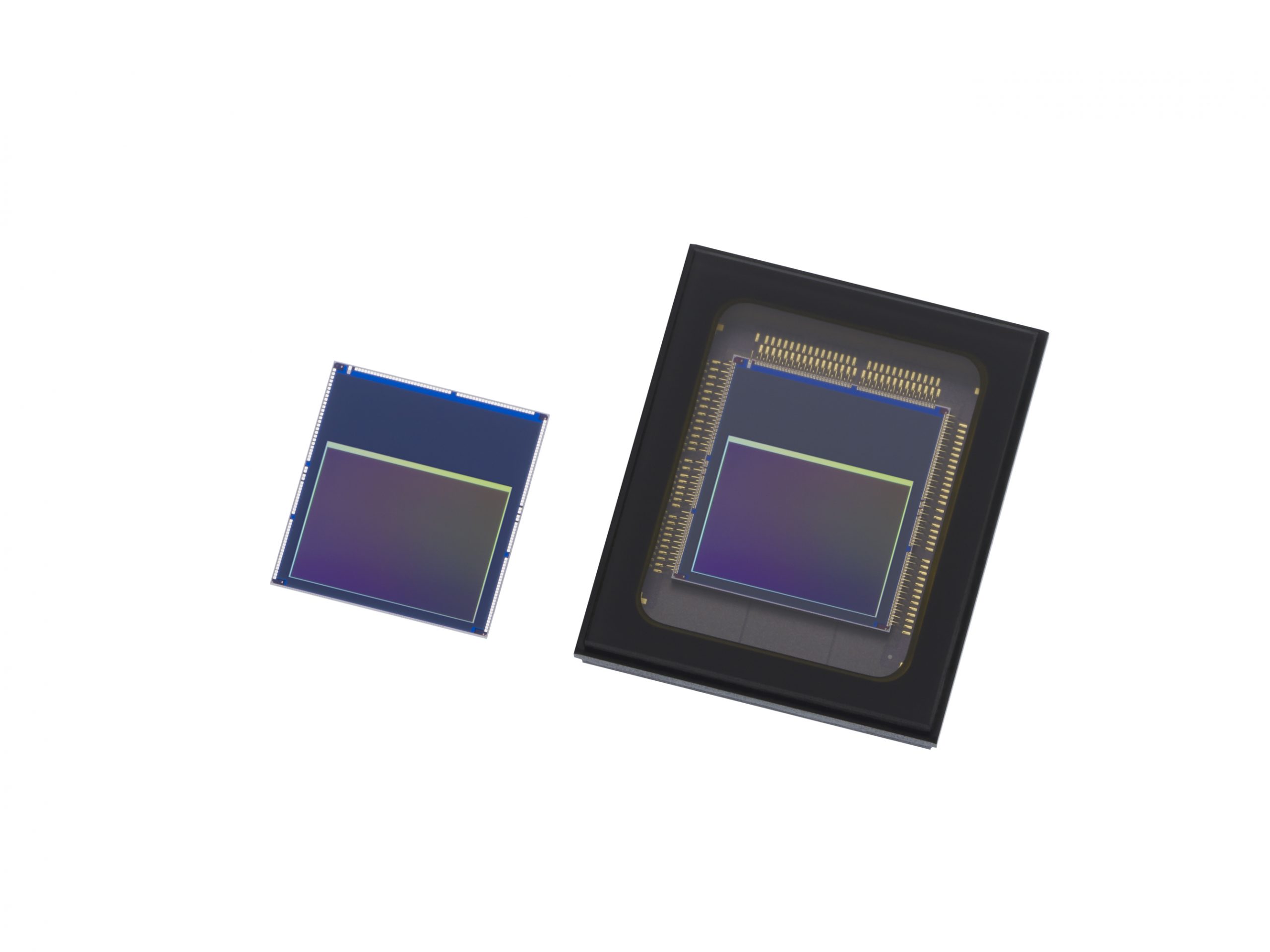 Die Intelligent-Vision-Sensoren von Sony: IMX500 (links), IMX501 (rechts).