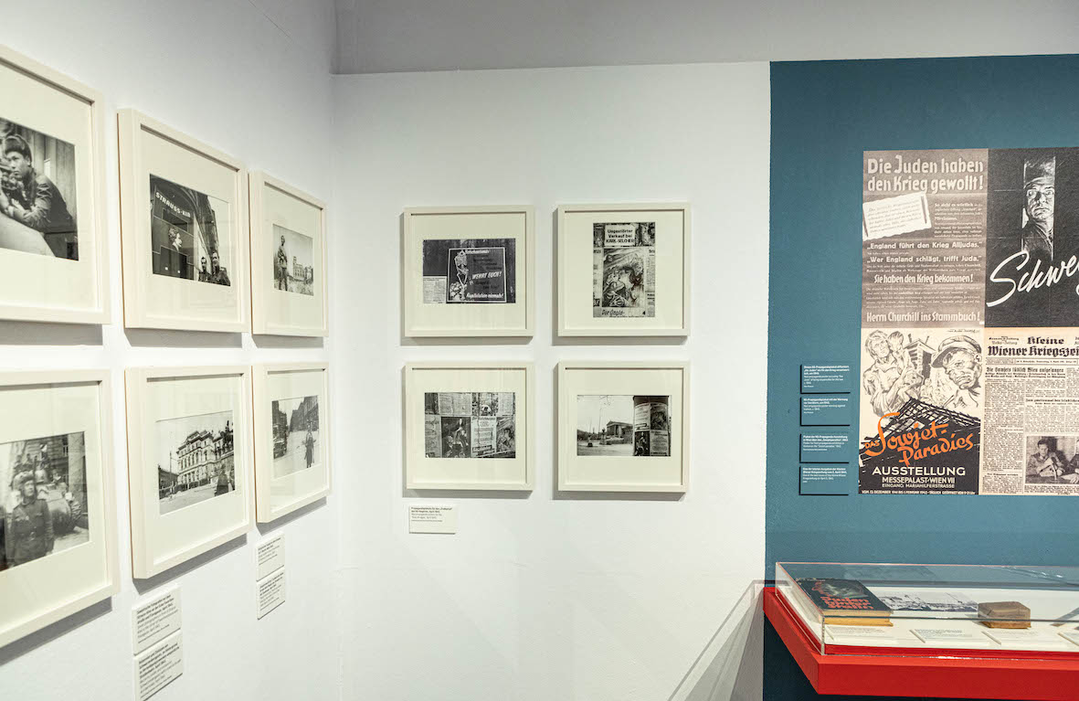Eine Ansicht der Ausstellung "Jewgeni Chaldej. Der Fotograf der Befreiung" im Jüdischen Museum Wien. (c) Barbara Nidetzky