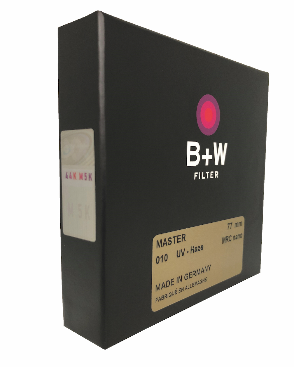 B+W Filter mit optimiertem Sicherheitsetikett. (c) Schneider-Kreuznach