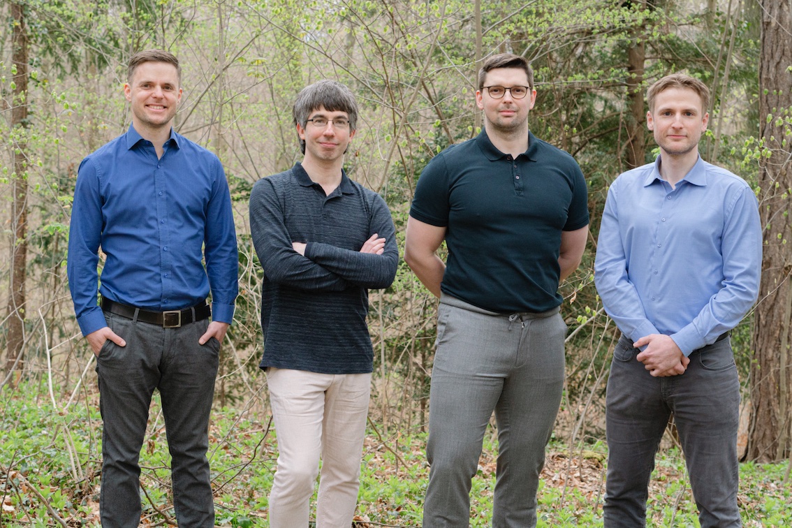 Das Gründungsteam des Göttinger Software-Startups Neurapix: Simon Diegmann, Stefan Baur, Peter Chronz und Nils Sauder. (c) Neurapix