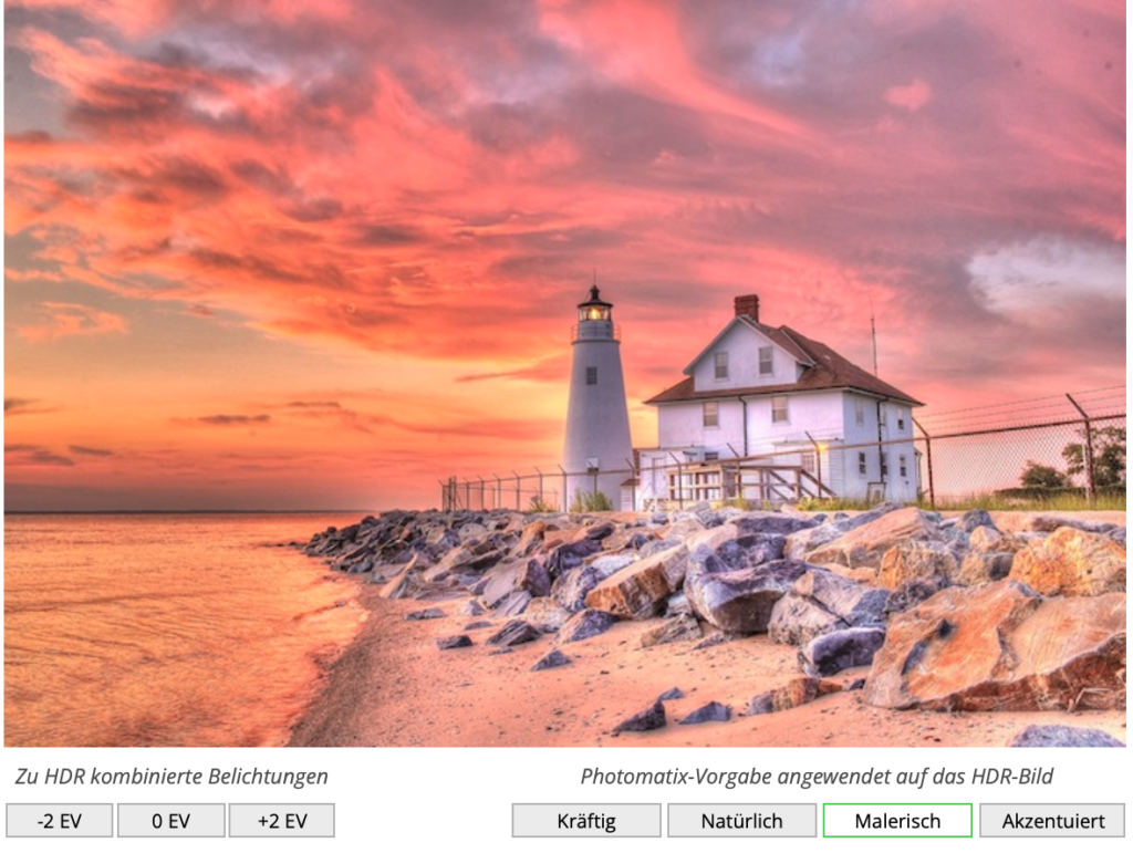 HDR-Demobild: HDR-Einstellung "malerisch" (c) Screenshot von /www.hdrsoft.com/de/index.html