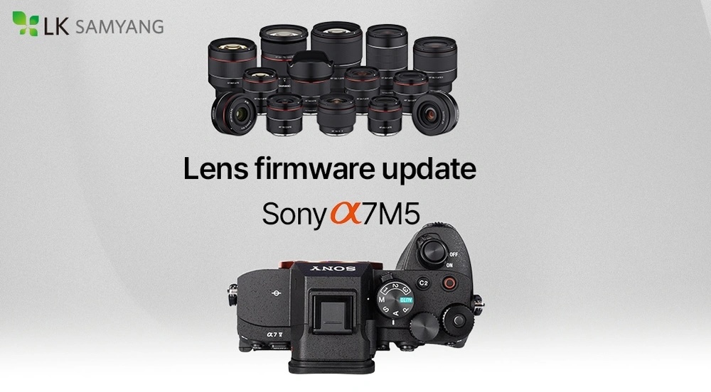 Das neue Samyang Firmware‑Update verbessert die Kompatibilität mit der Sony A7V. (c) LK Samyang/Transcontinenta